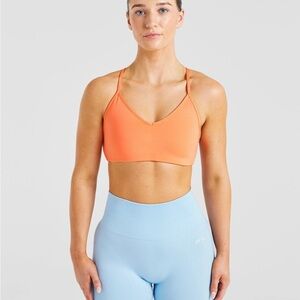 AYBL Essential Crossback Sports Bra - Papaya Orange